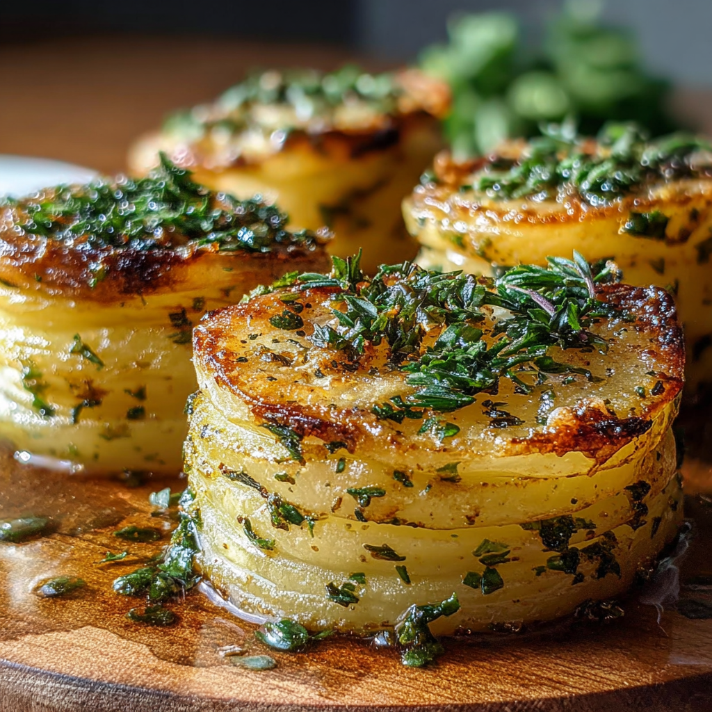 Elegant RoastePotato Stacks to Impress! Recipe - Recipe Image