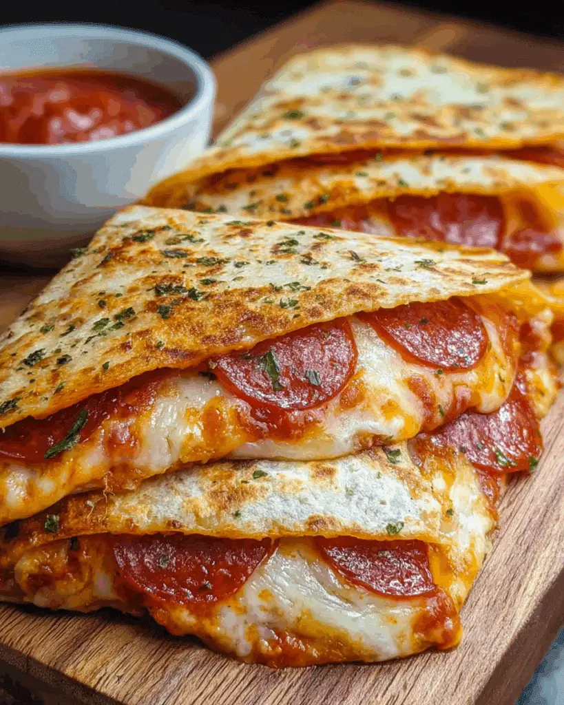 Pepperoni Cheese Pizza Quesadillas Recipe