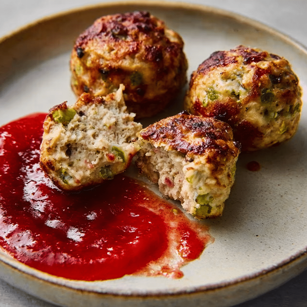 Cranberry Turkey Stuffing Balls Recipe - Recipe Image