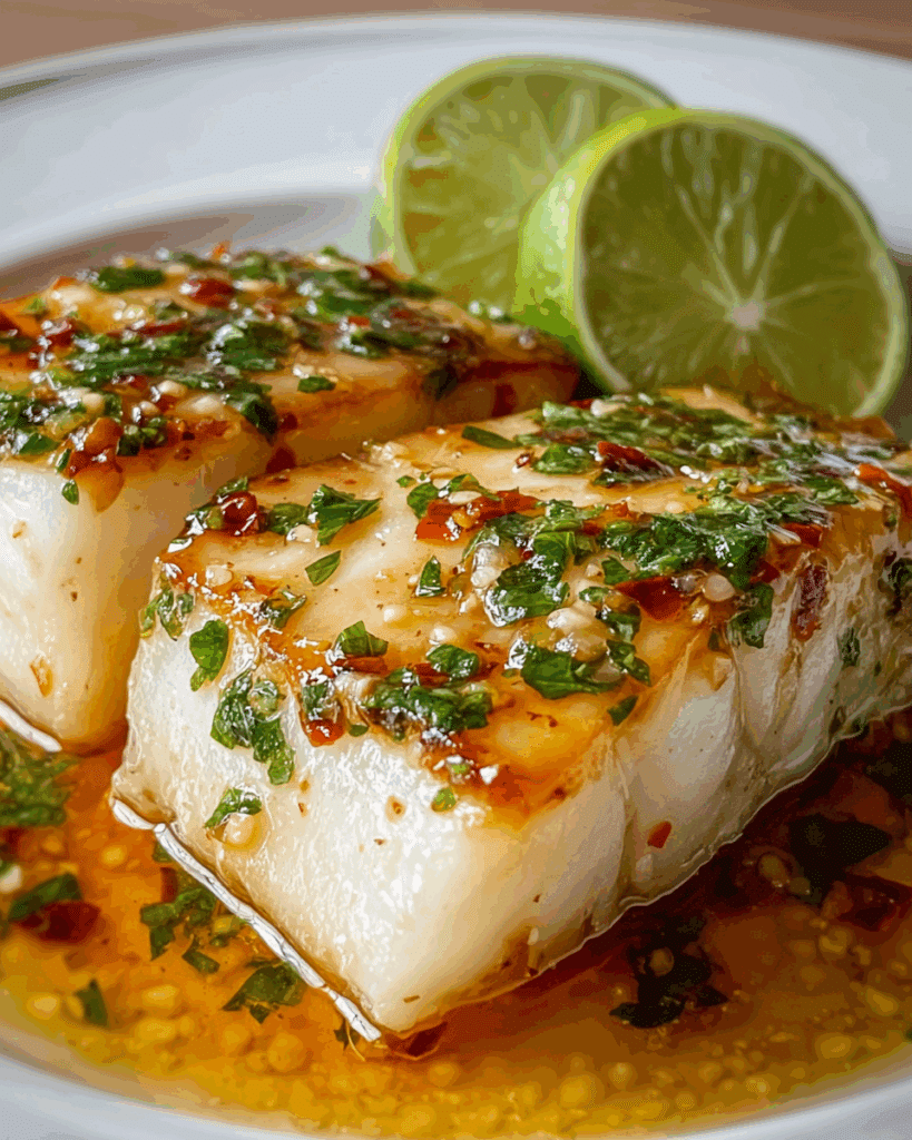 Coconut Lime Fish with Garlic Butter: Taste Tropical Bliss! Recipe