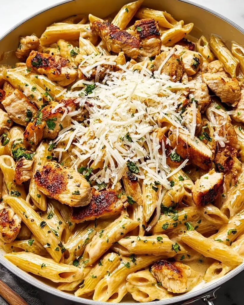 Garlic Parmesan Chicken and Pasta Recipe