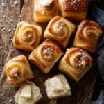 Salted Honey Butter Parker House Rolls Recipe