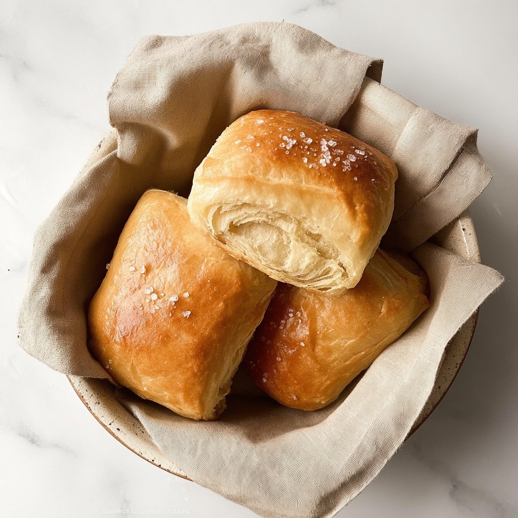 Salted Honey Butter Parker House Rolls Recipe - Recipe Image