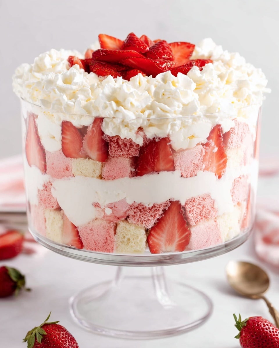 The Best Strawberry Trifle with Cream Cheese Recipe