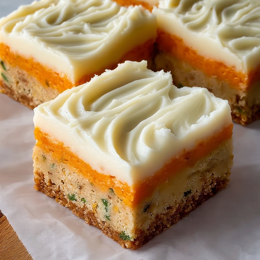 Carrot and Zucchini Bars with Lemon Cream Cheese Frosting Recipe - Recipe Image
