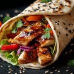 Chicken Teriyaki Wraps with Japanese highballs Recipe