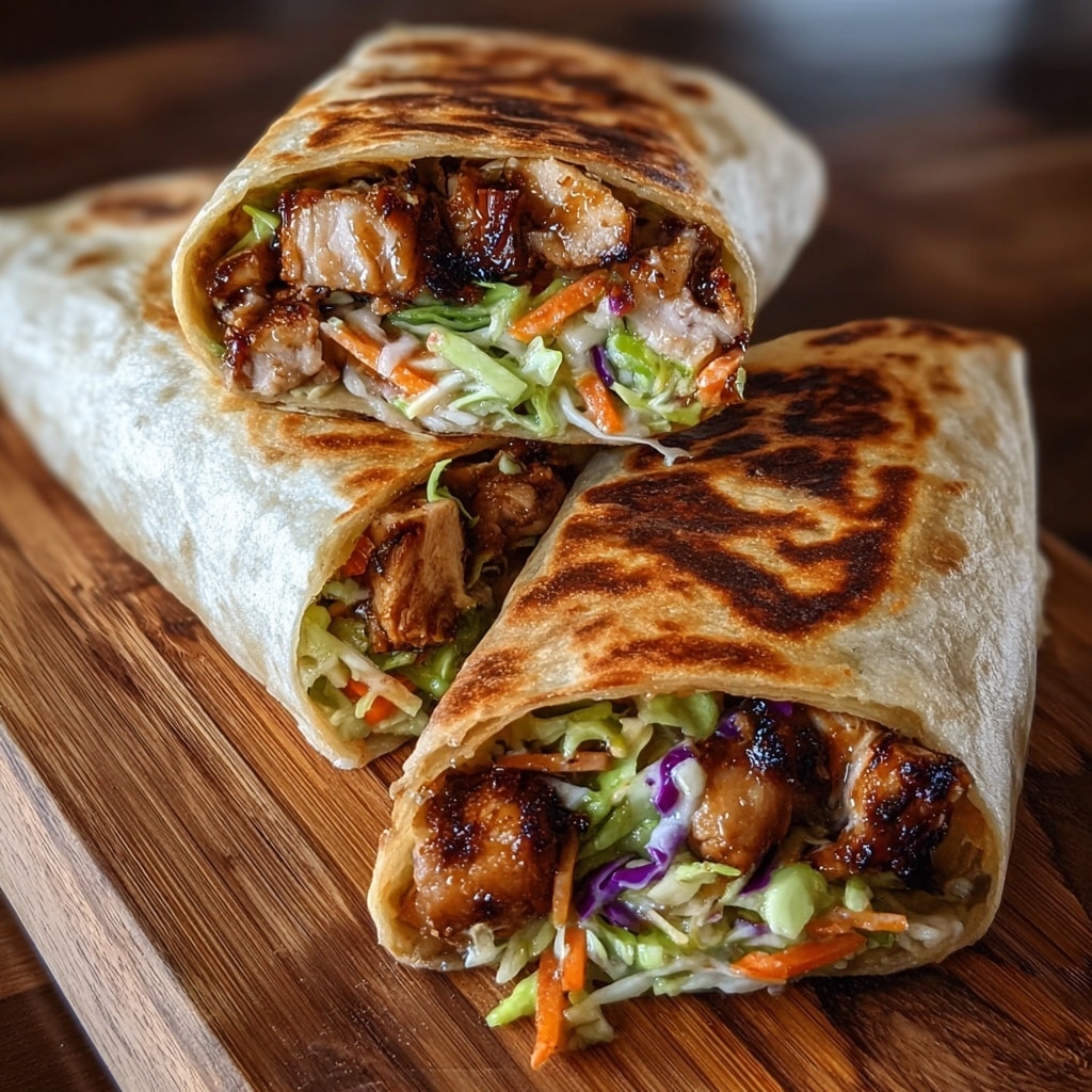 Chicken Teriyaki Wraps with Japanese highballs Recipe - Recipe Image
