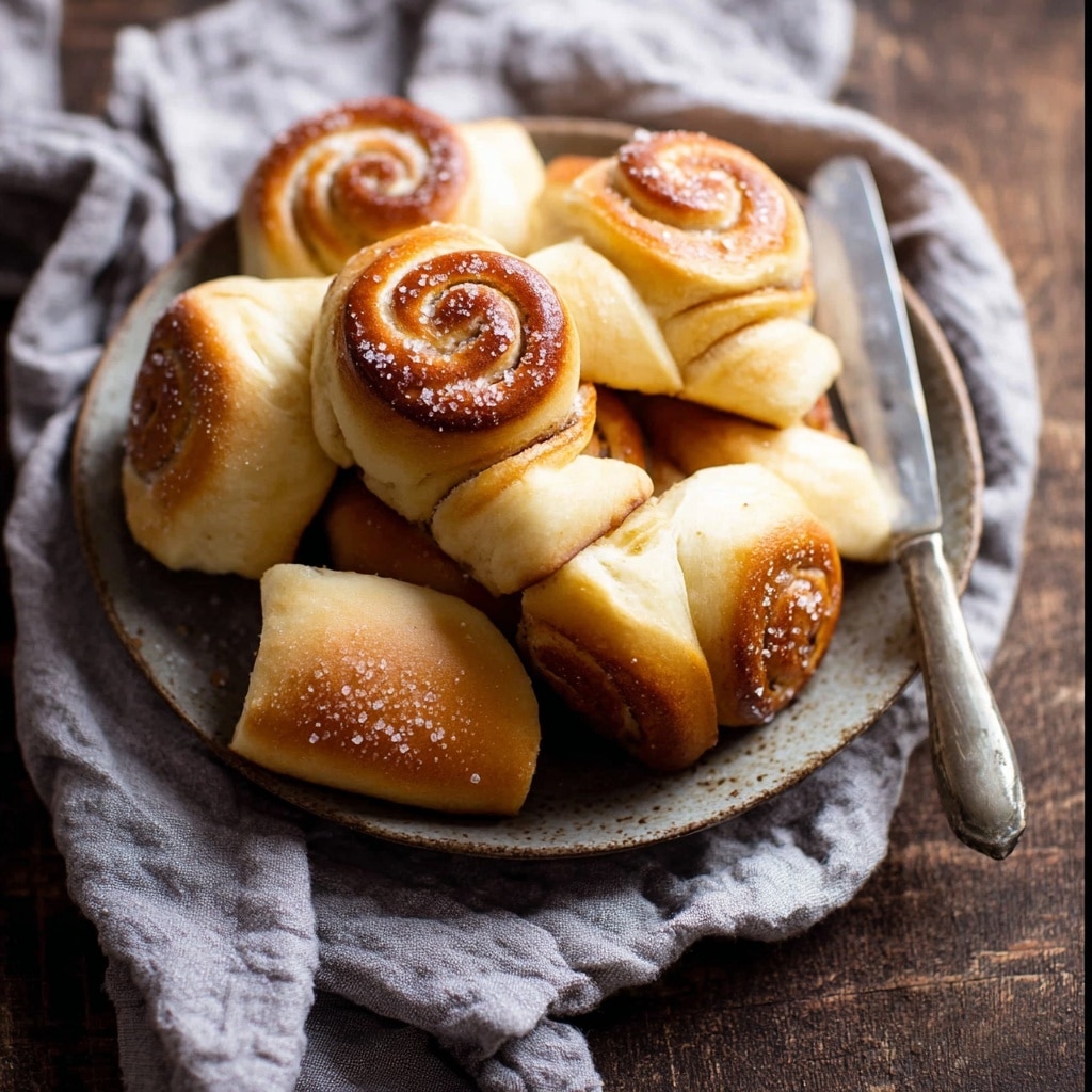 Salted Honey Butter Parker House Rolls Recipe - Recipe Image