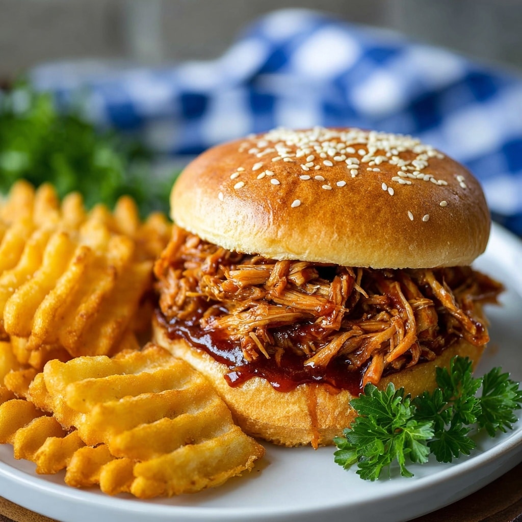Crockpot Pulled BBQ Chicken Recipe - Recipe Image