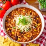 Slow Cooker Chicken Taco Soup Recipe