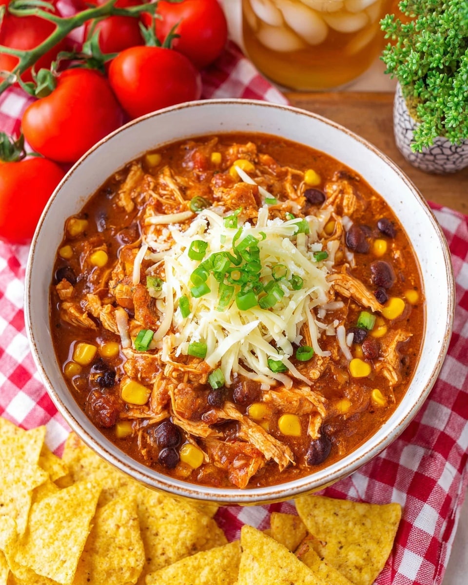 Slow Cooker Chicken Taco Soup Recipe