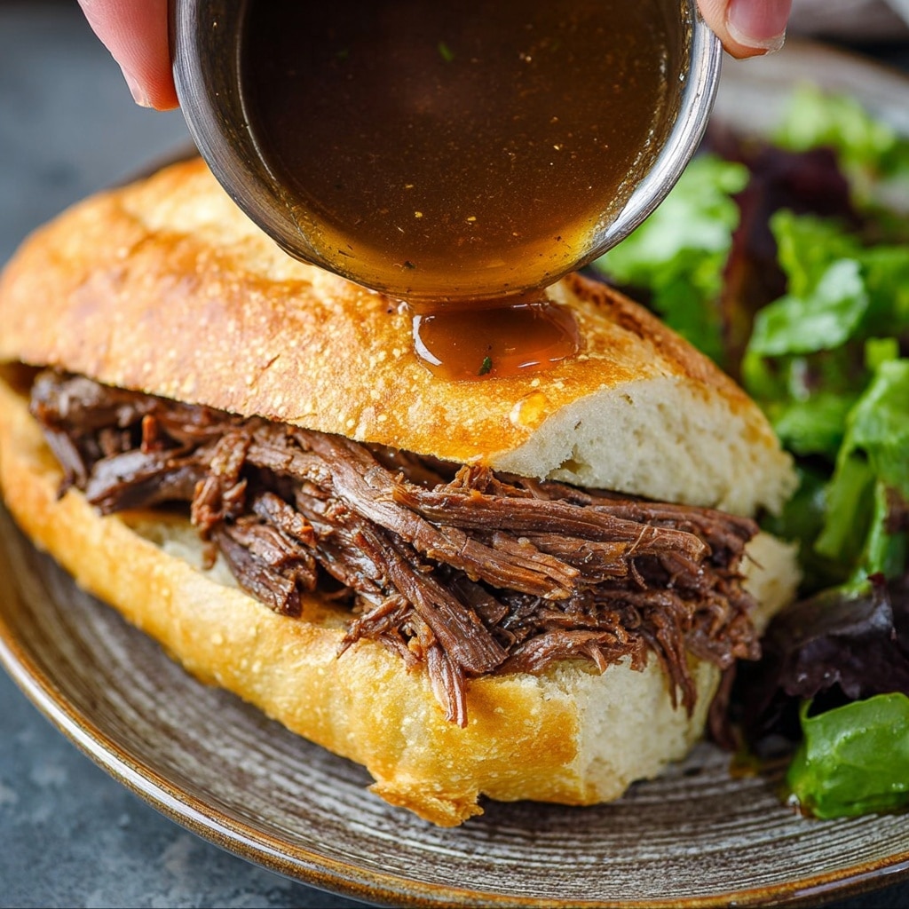 Crock Pot French Dip Sandwiches Recipe - Recipe Image