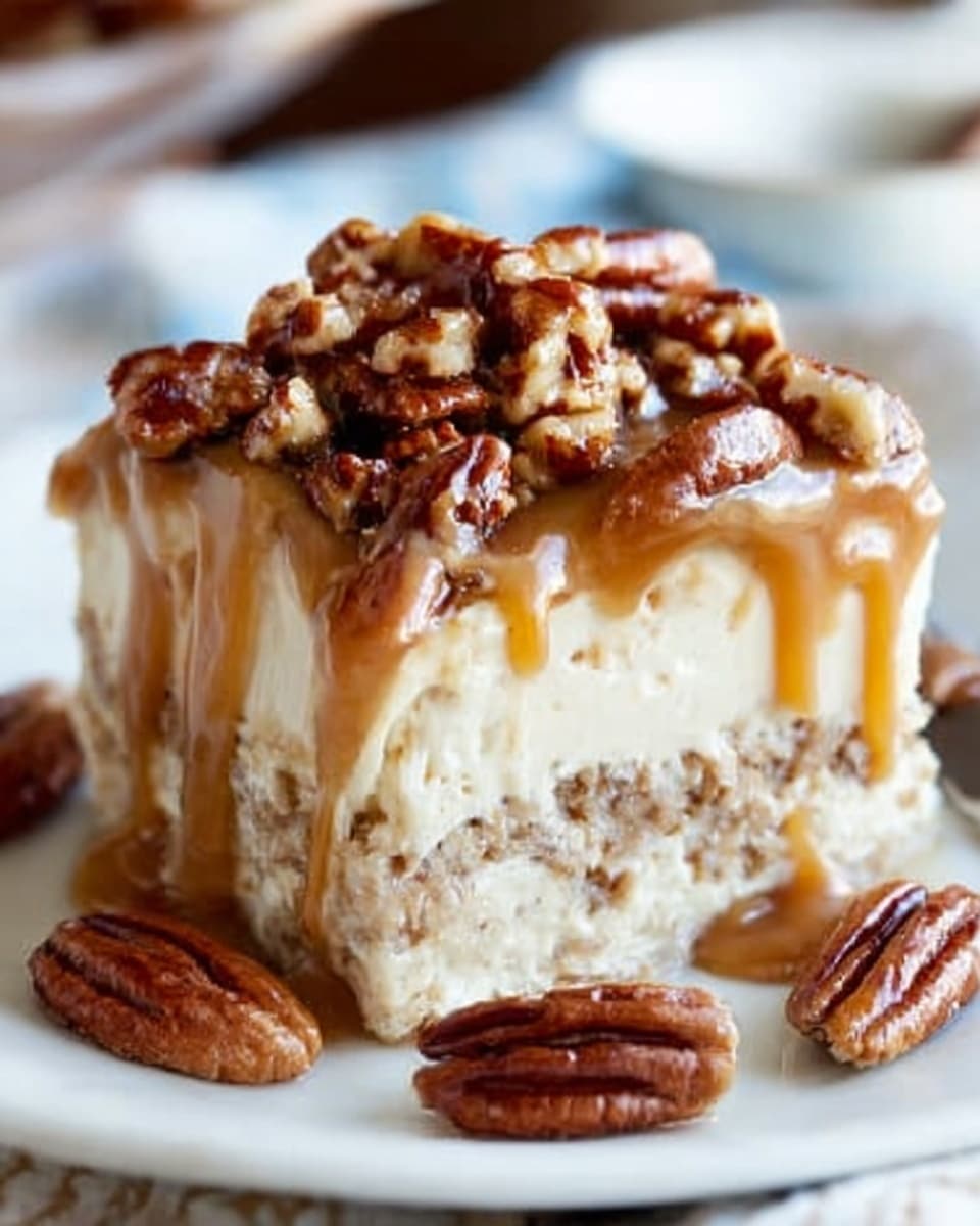 Butter Pecan Praline Poke Cake Recipe