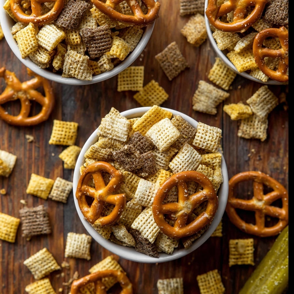 Dill Pickle Chex Mix Recipe - Recipe Image