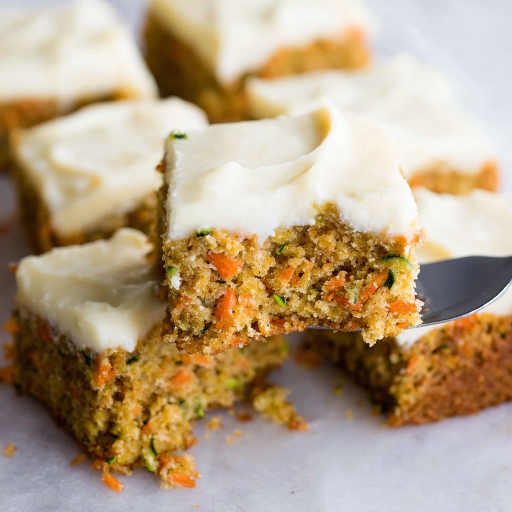 Carrot and Zucchini Bars with Lemon Cream Cheese Frosting Recipe - Recipe Image