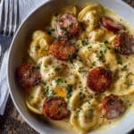 Crockpot Pierogi Casserole with Kielbasa Recipe