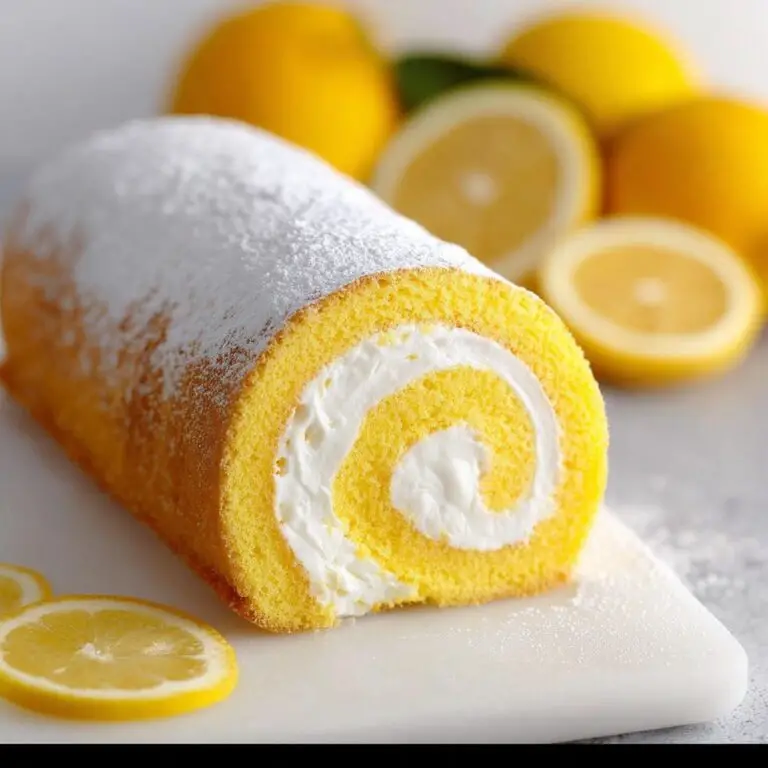 Lemon Swiss Roll Cake Recipe