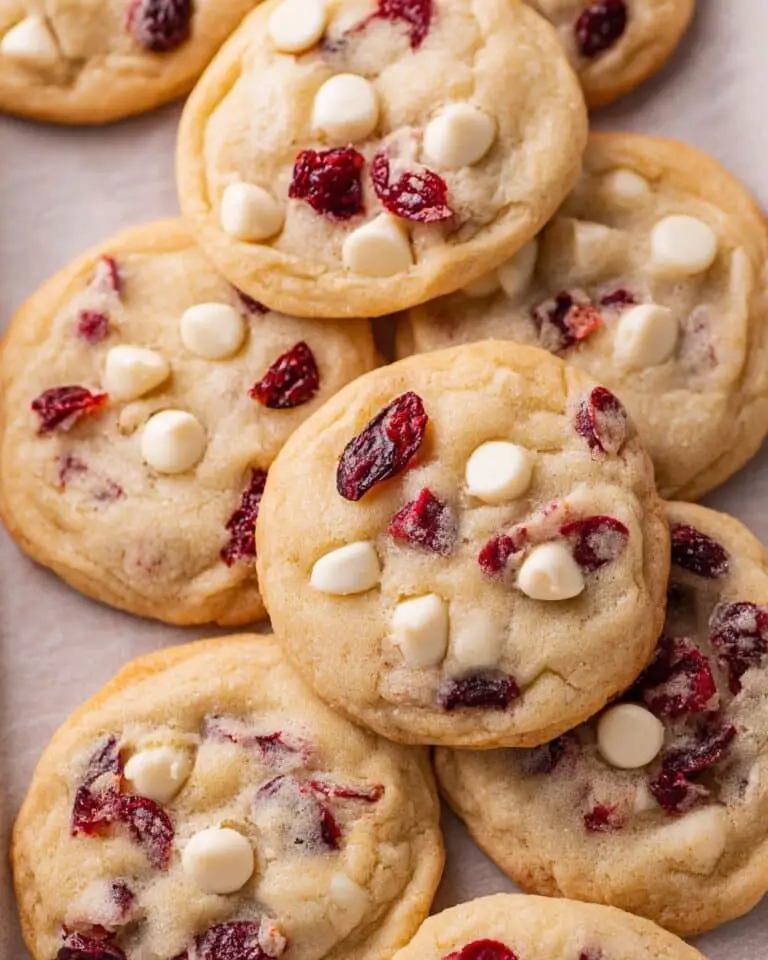 White Chocolate Cranberry Cookies Recipe
