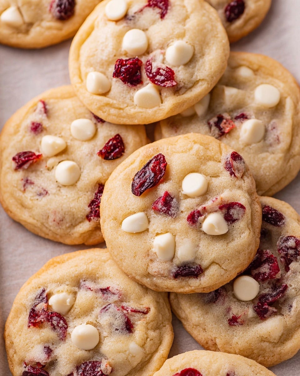 White Chocolate Cranberry Cookies Recipe