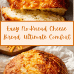 Cheese bread (no knead!) Recipe