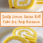 Lemon Swiss Roll Cake Recipe