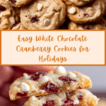 White Chocolate Cranberry Cookies Recipe