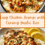 Chicken Scampi with Creamy Garlic Parmesan Rice Recipe