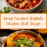 Crockpot Buffalo Chicken Chili Dinner Recipe