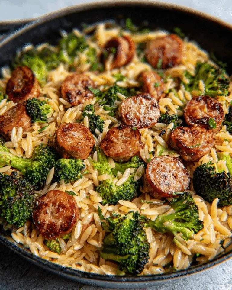 Chicken Sausage and Broccoli Orzo Recipe