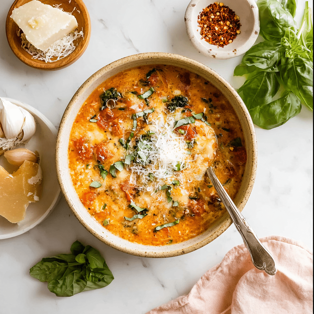 Easy Creamy Lasagna Soup Recipe - Recipe Image