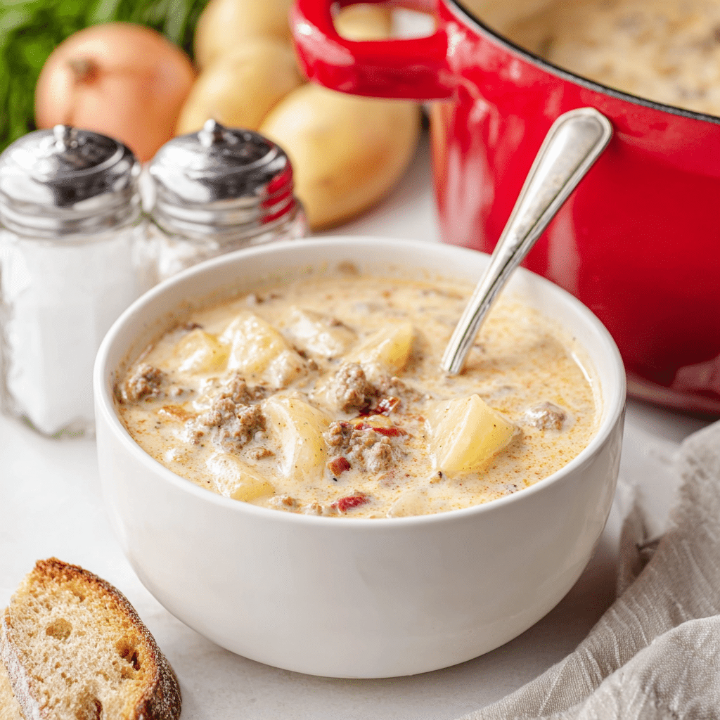 Cheeseburger Soup with Velveeta Recipe - Recipe Image