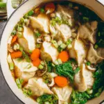 Easy Asian Dumpling Potsticker Soup Recipe