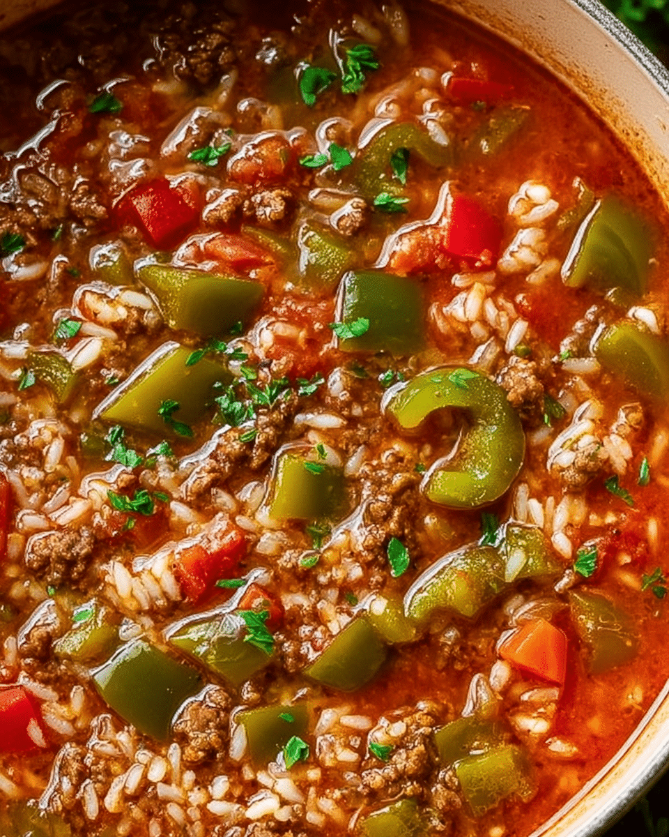 Easy Stuffed Pepper Soup Recipe