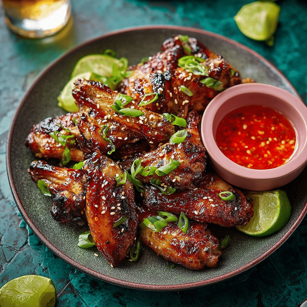 Sticky AND Crispy Asian Chicken Wings Recipe - Recipe Image