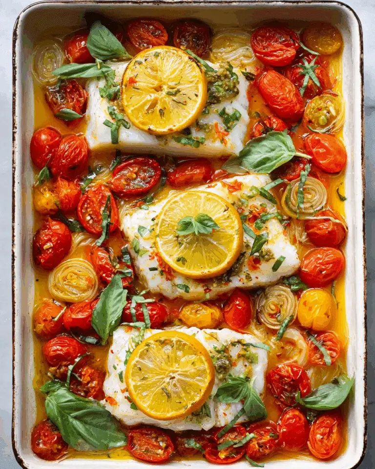 Mediterranean Baked Cod Recipe
