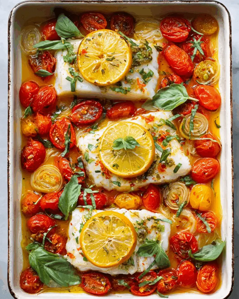 Mediterranean Baked Cod Recipe