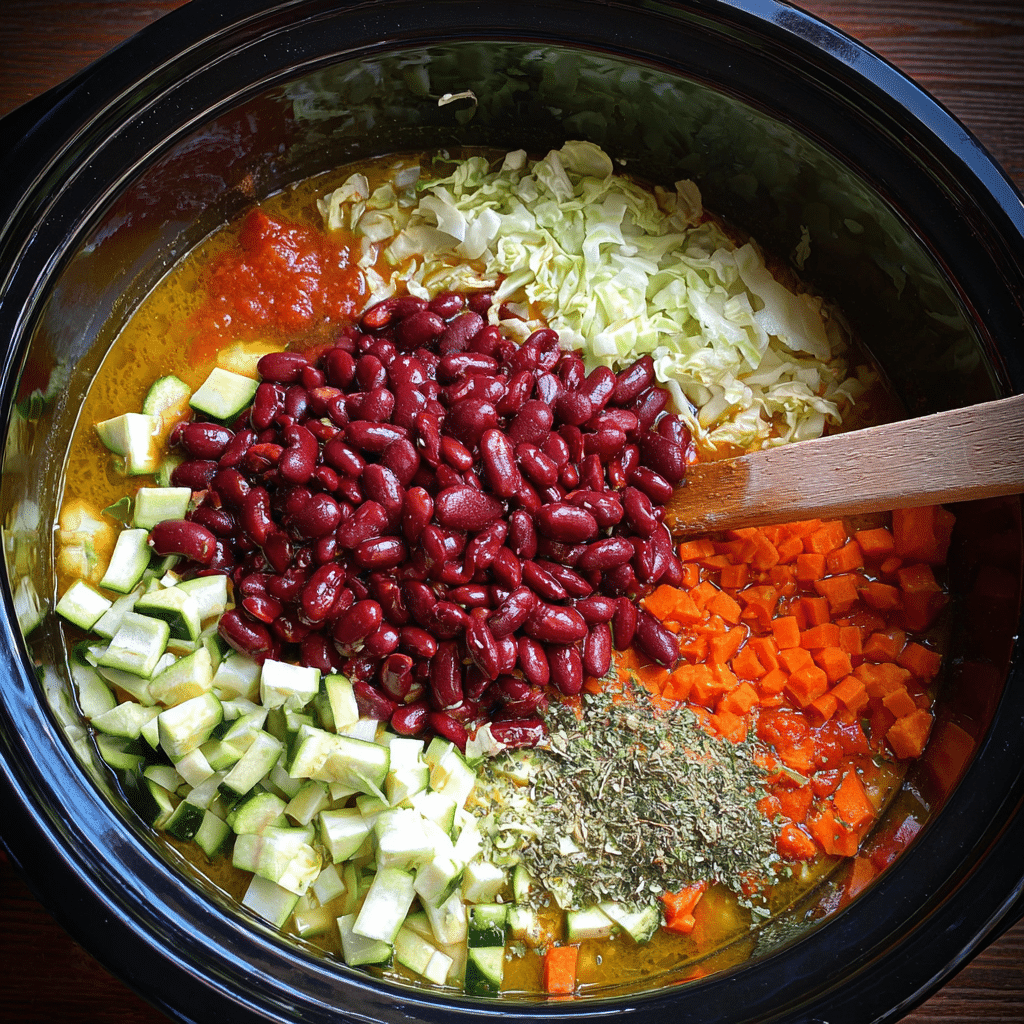 Slow Cooker Pasta e Fagioli Soup Recipe - Recipe Image