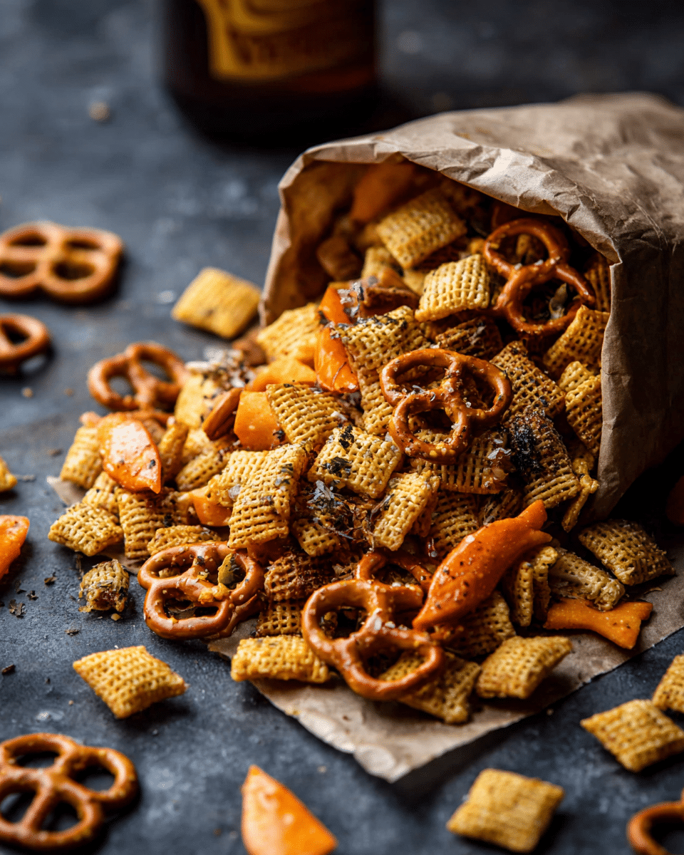 Everything Ranch Cheese and Pretzel Snack Mix Recipe