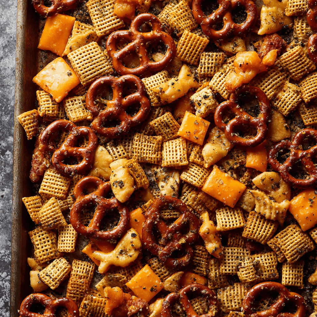 Everything Ranch Cheese and Pretzel Snack Mix Recipe - Recipe Image