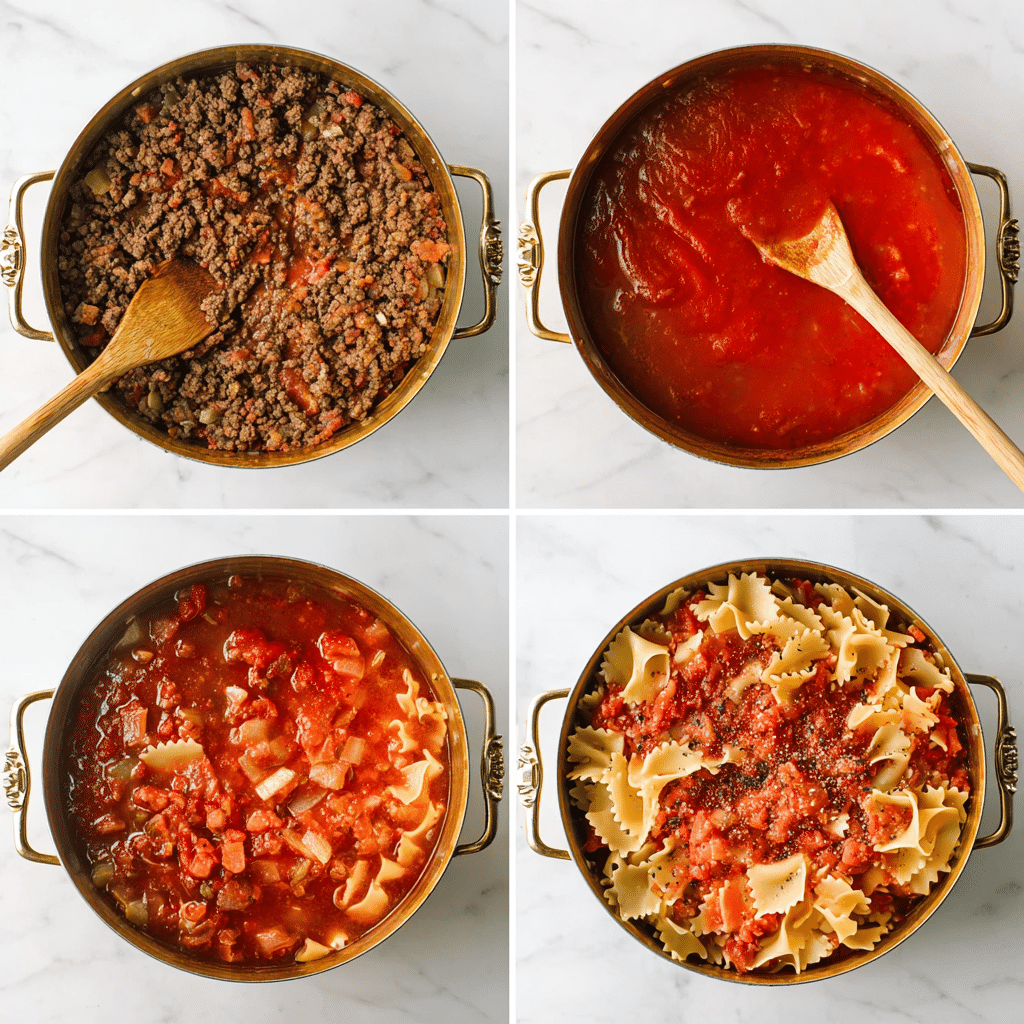 Easy Creamy Lasagna Soup Recipe - Recipe Image
