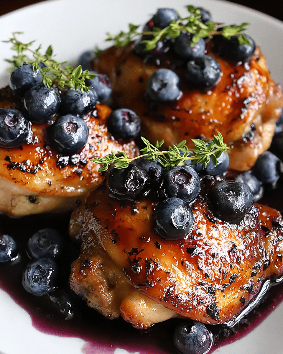 BLUEBERRY THYME CHICKEN Recipe