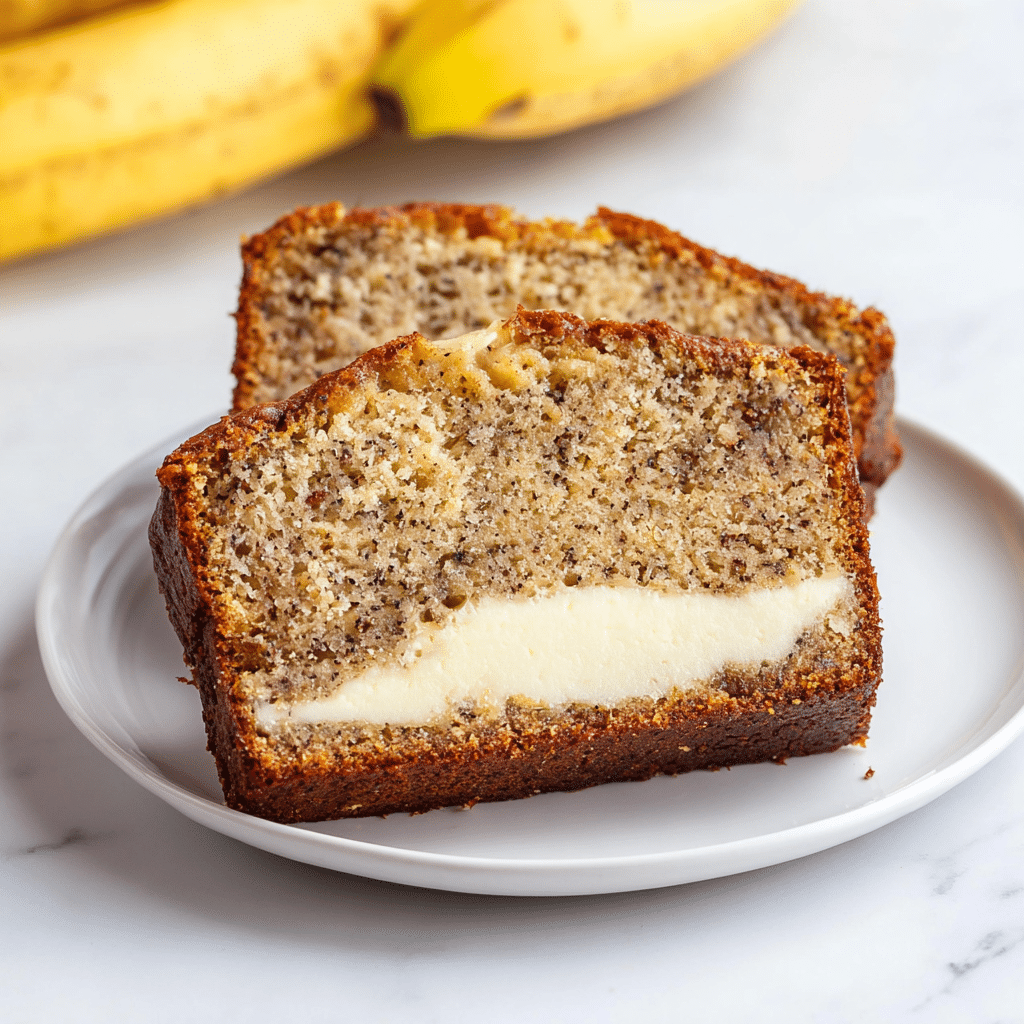 Cream Cheese Banana Bread Recipe - Recipe Image