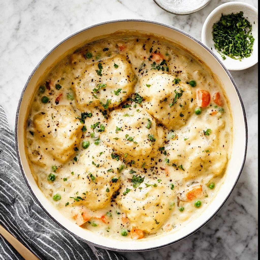 One Pot Chicken Dumpling Soup Recipe - Recipe Image