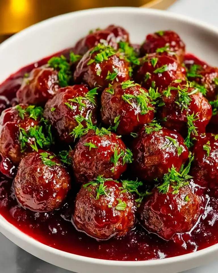 Quick Cranberry Meatballs – Easy, Festive Holiday Appetizer Recipe