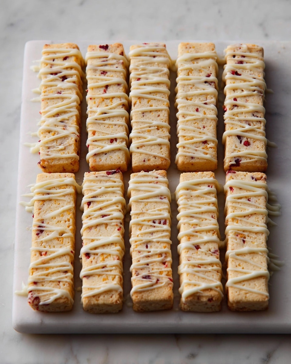Orange Cranberry Shortbread Cookies Recipe - Recipe Image