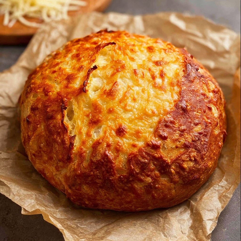 The Best Cheese bread (no knead!) Recipe - Recipe Image