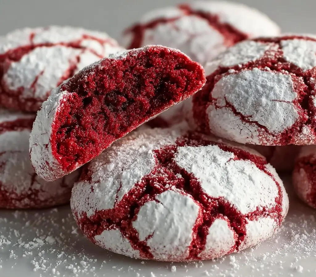 Crinkle Cookies (Red & Green) Recipe 6 Crinkle Cookies (Red & Green) Recipe