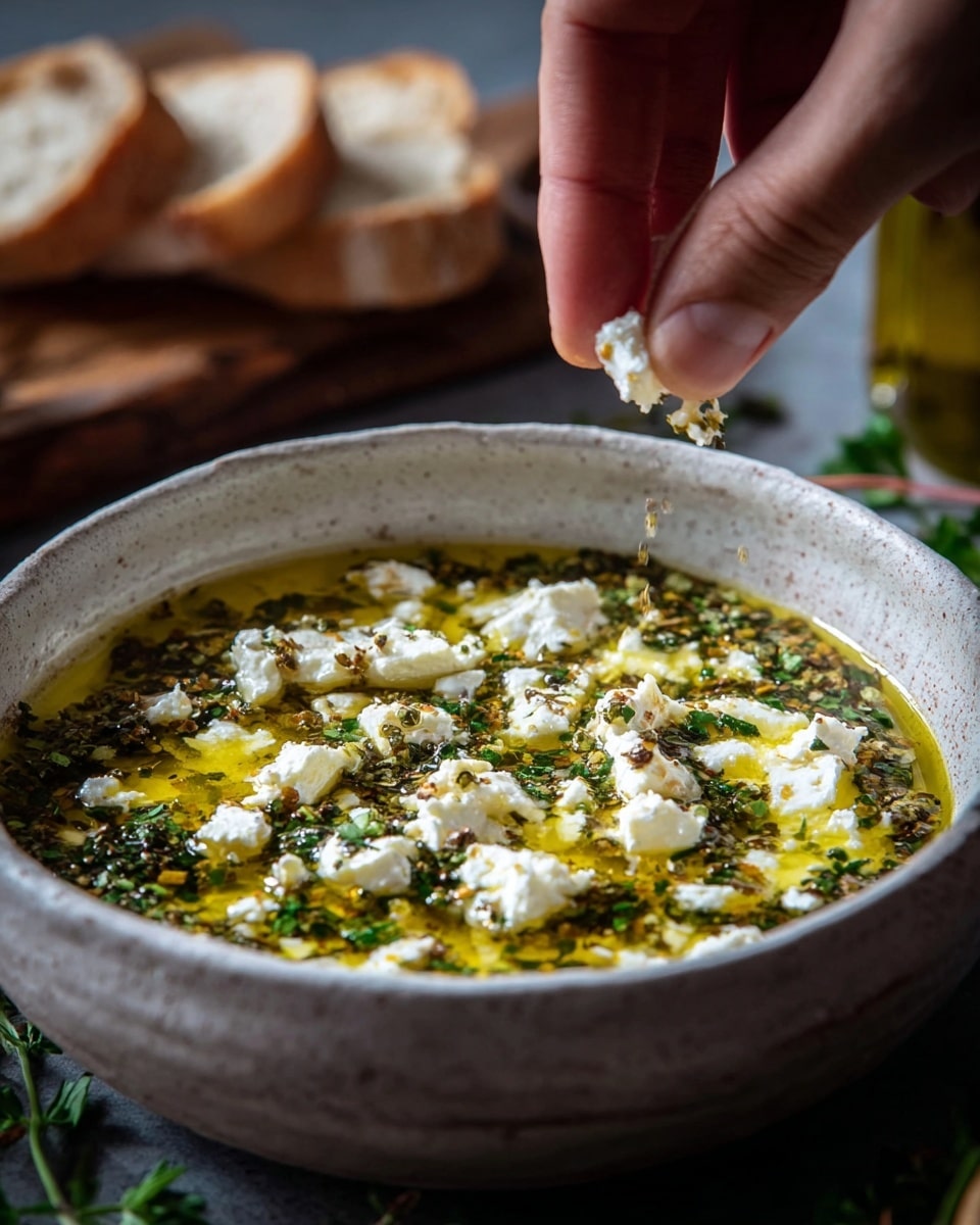 Herb and Feta Olive Oil Dip Recipe - Recipe Image