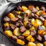 Garlic Butter Beef Bites with Potatoes Recipe