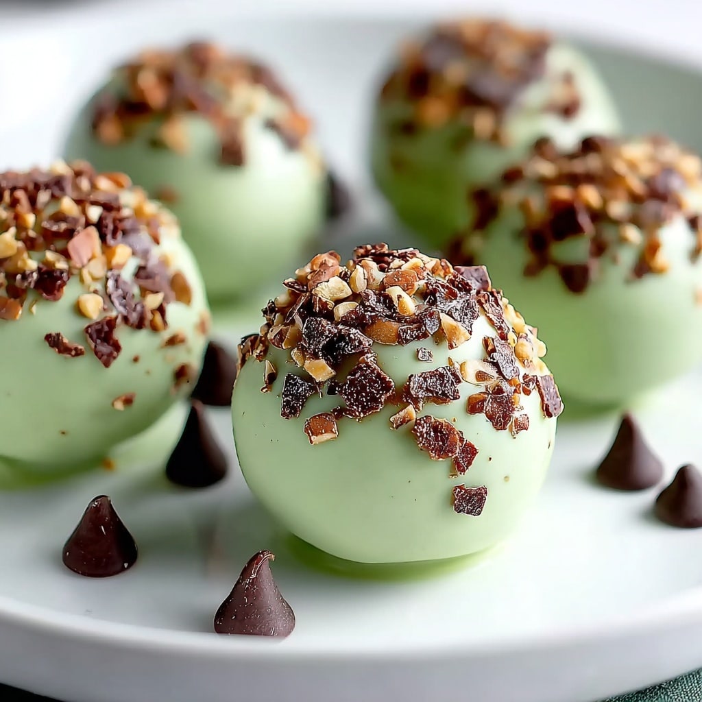 Mint Chocolate Chip Protein Balls Recipe - Recipe Image
